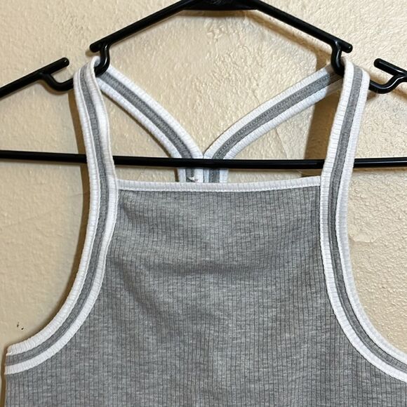 Forever 21 Super-Cropped Racerback Tank Top size Medium - Picture 2 of 7